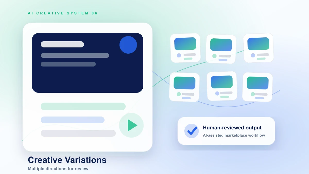 AI creative variation grid