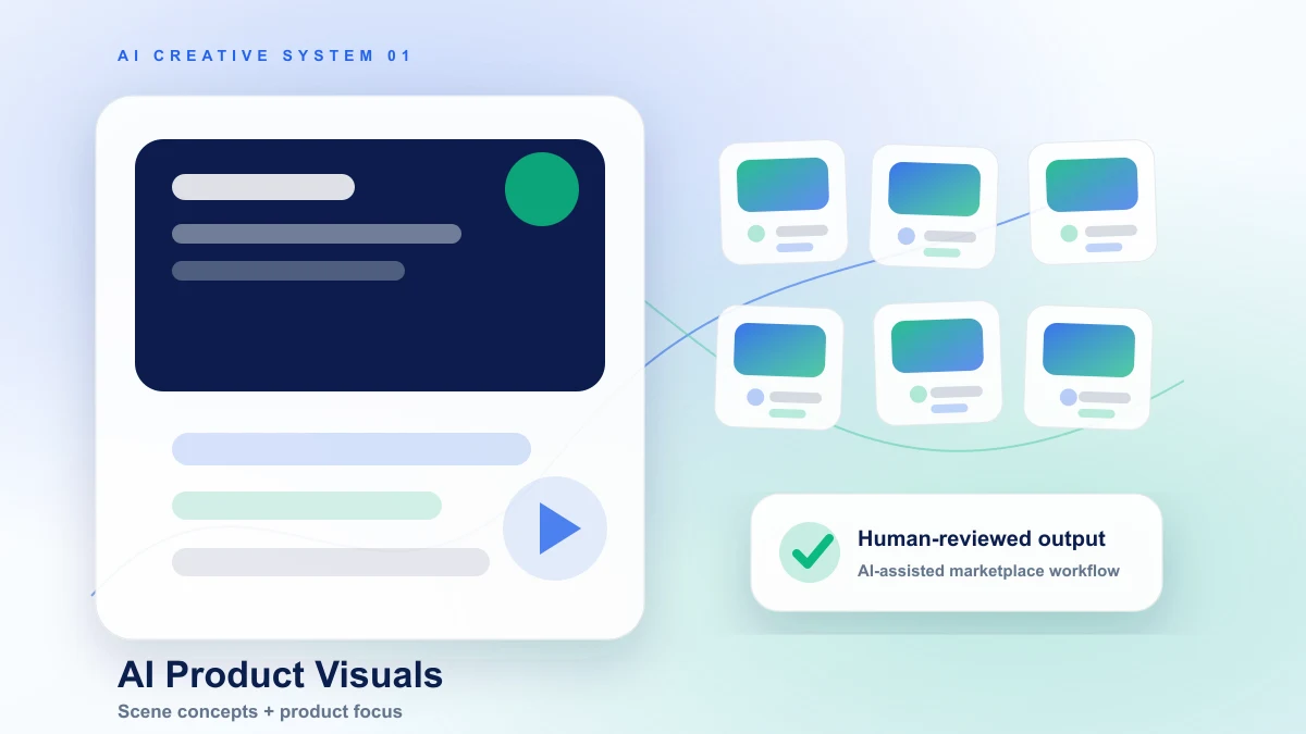 AI product visual concept board