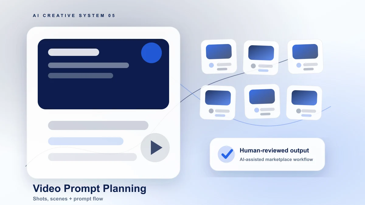 AI video prompt planning screen