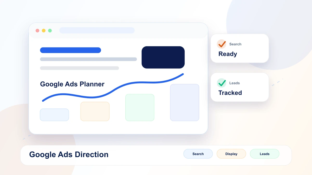 Google ads planner mockup