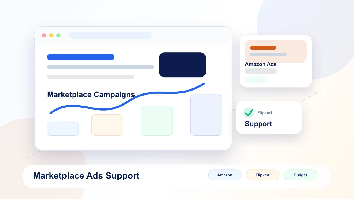 Marketplace ads dashboard mockup