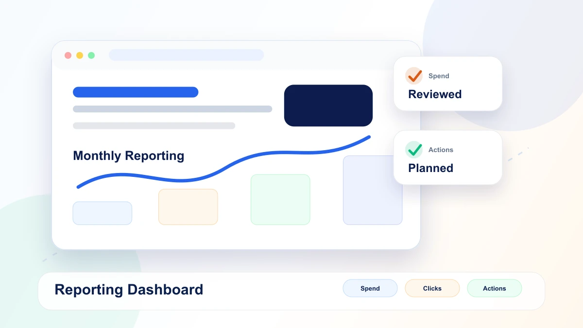 Reporting dashboard mockup