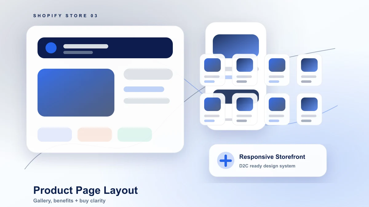 Shopify product page layout